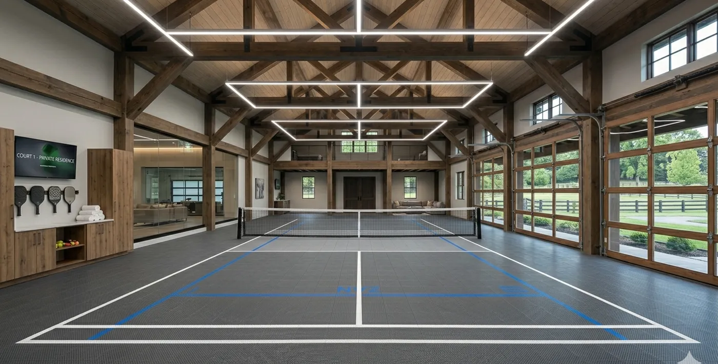 Concept rendering: indoor multi-sport barn court